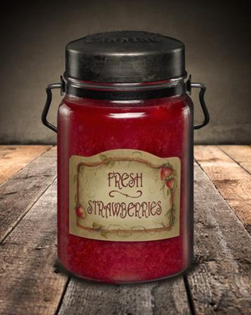 McCall's Candles Fresh Strawberries Classic Jar Candle- 26oz