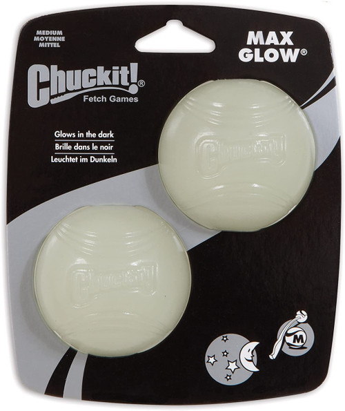 Chuckit! Max Glow Balls- Medium 2pk