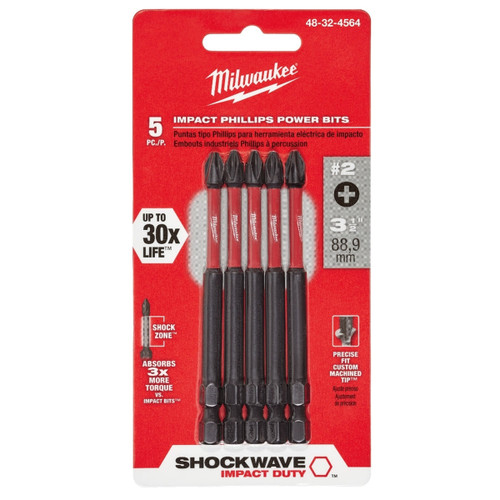 Milwaukee Shockwave Impact Duty 2in. Slotted #8 & #10 Power