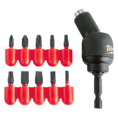 Milwaukee 11-Piece Shockwave Knuckle Pivoting Bit Holder Set