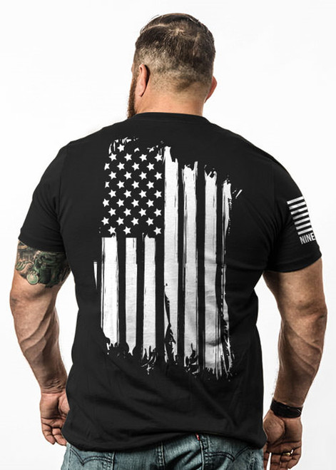 Nine Line Apparel Mens Black America Short Sleeve T-Shirt