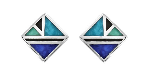 Montana Silversmiths American Legends Geometric Diamond Earrings