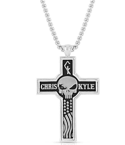 Montana Silversmiths Combat Zone Chris Kyle Cross Necklace