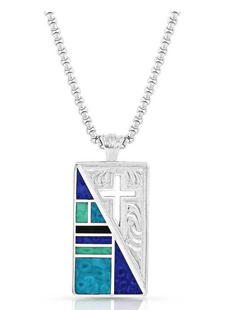 Montana Silversmiths American Legends Cross Pendant Necklace