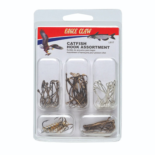 Eagle Claw Crappie / Bream Assorted Hooks Fishing Kit, 80 Assorted