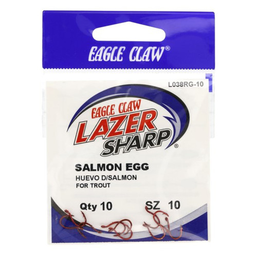 Eagle Claw Snelled Salmon-Egg Hook Assortment