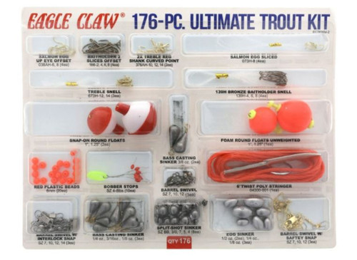 Eagle Claw 014h-10 Trout Rig, Bronze, Size 10