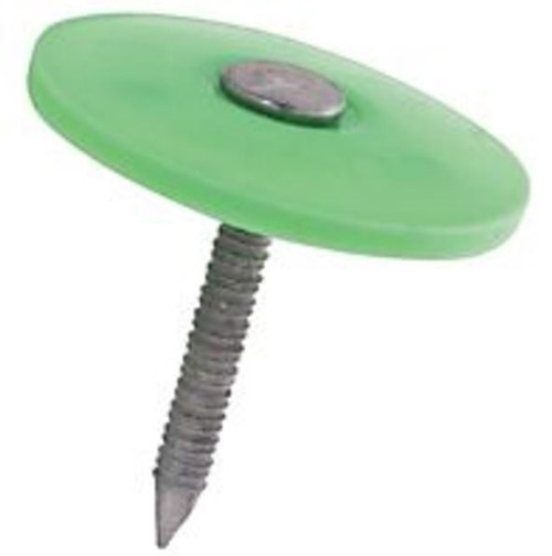 Orgill - Plasti-Top 0135095 Roofing Nail, 12 Ga X 1-1/2 In, Electro-Galvanized