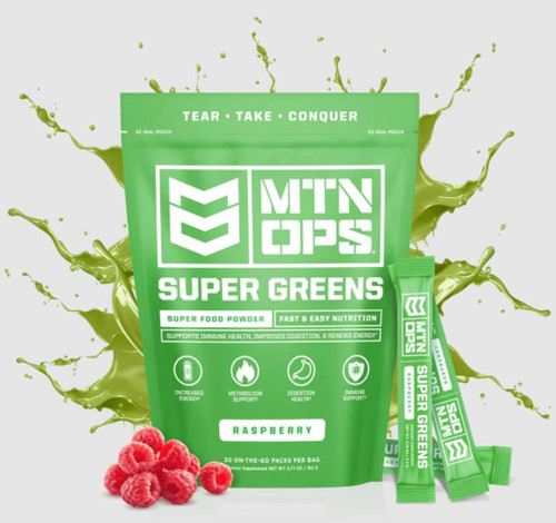 MTN Ops Super Greens Raspberry Trail Pack