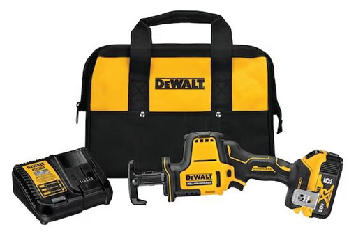 DeWalt DCS369P1 ATOMIC 20V MAX* Cordless One-Handed Reciprocating Saw Kit
