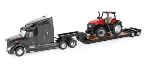 TOMY Peterbilt 579 w/Lowboy Trailer & Case-IH Magnum 380 Tractor