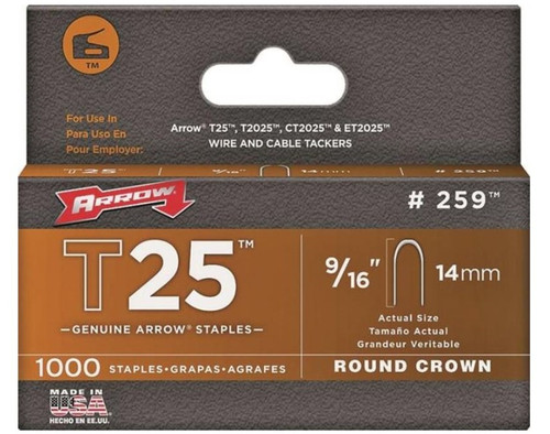 Arrow #259 9/16" Staples