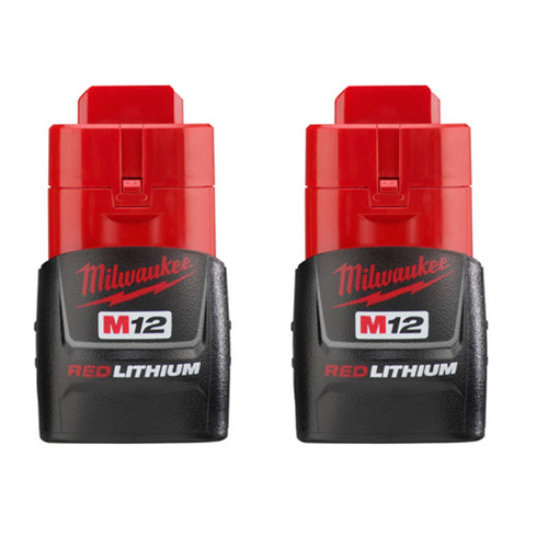 Milwaukee M12 Redlithium Compact Battery- 2pk