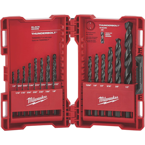 Milwaukee Thunderbolt Black Oxide 21-Piece Drill Bit Set