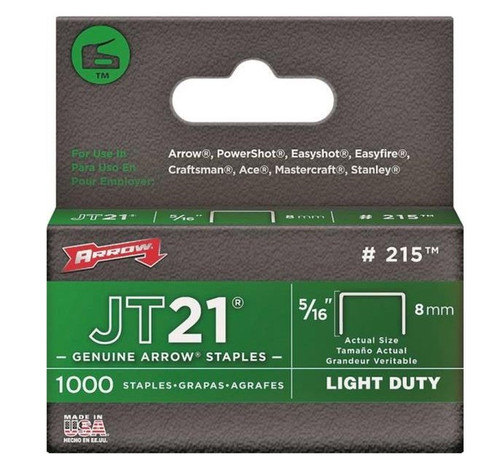 Arrow 215 Light Duty Flat Staple - 5/16"