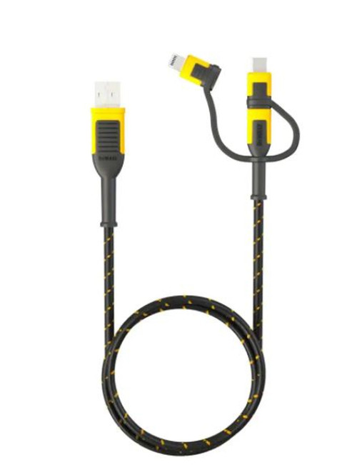 DeWALT Reinforced 3-in-1 Charger Cable