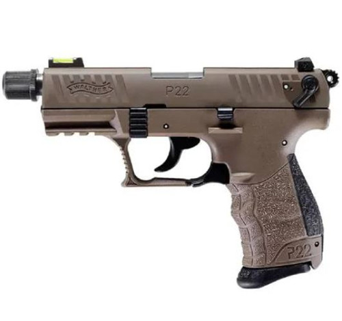 Walther P22Q .22LR Tactical Full FDE 10 Round Pistol