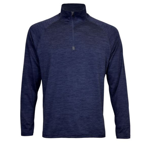Victory Sportswear Mens 1/4 Zip Pullover- Navy Blue