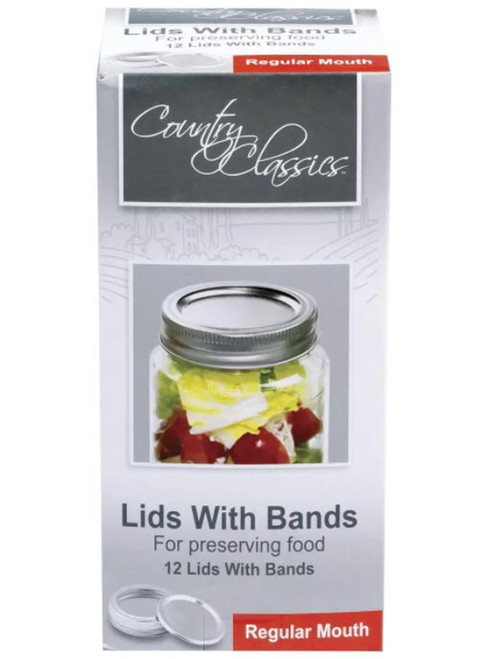 Country Classics 12-Pack Regular Mouth Lids & Bands