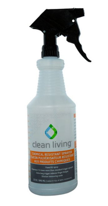 Clean Living 32oz Chemical Resistant Spray Bottle