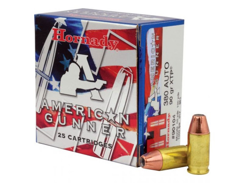 Hornady 380 Auto 90 gr XTP American Gunner - 25 Rounds