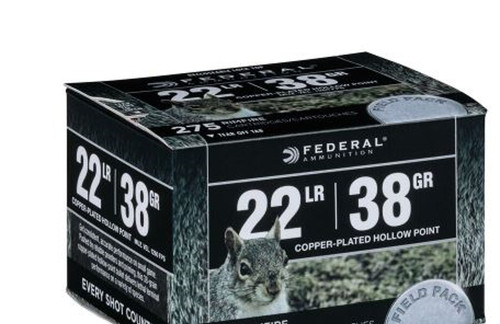 Federal 22LR 38 GR Copper Plated Hollow Point 1100 Rounds