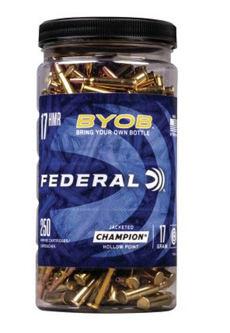 Federal BYOB 17 HMR Hollow Point 250 Rounds