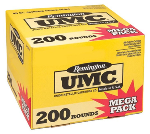 Remington UMC Handgun Ammunition L45AP4BC, 45 ACP, Metal Case (FMJ), 230 GR, 200 Rd/Bx