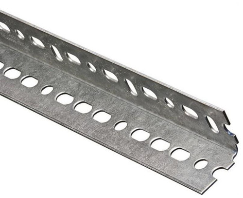 Stanley Hardware #180075 Equal Leg Slotted Angle - 1-1/2 In Leg X 14 Ga T - 36 In L - Steel, Mill
