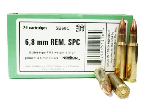 Sellier & Bellot 6.8mm Rem SPC 110gr