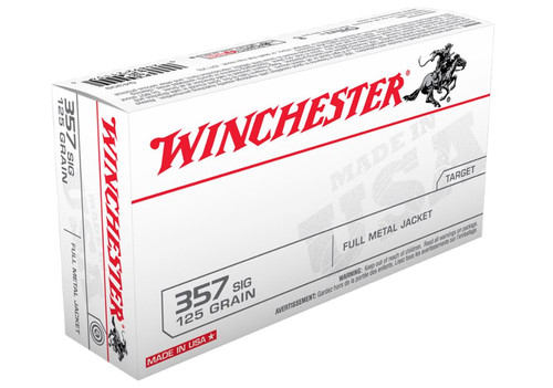 Winchester USA 357 Sig 125gr Full Metal Jacket