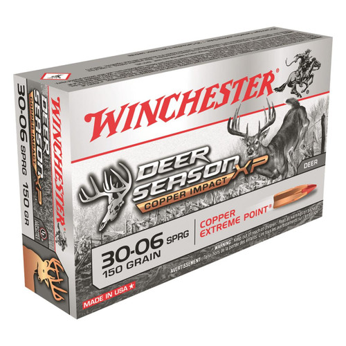 Winchester Deer Season XP Copper Impact .30-06 SPRG Extreme Point Lead Free Ammo