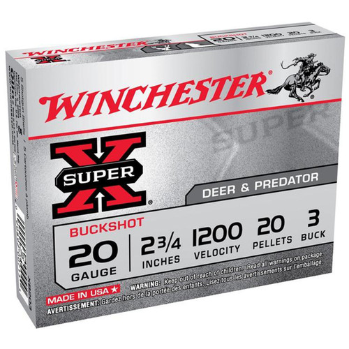 Winchester Super-X Buckshot 20 Gauge