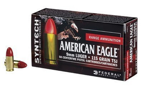 Federal 9mm American Eagle 115 gr Synthetic Jacket