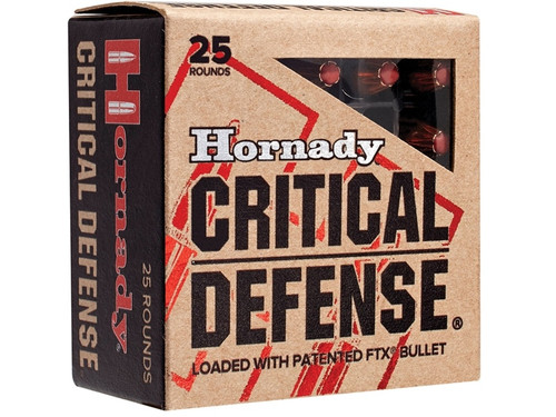 Hornaday Critical Defense 9mm Luger 115 Grain Flex Tip Expanding
Critical Defense Ammunition