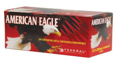 Federal American Eagle 5.7x28mm 40 Grain Speer Full Metal Jacket