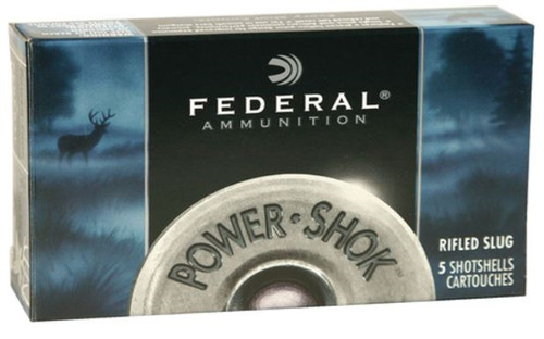 Federal Power-Shok 20 Gauge 2.75 Inch 1600 FPS .75 Ounce Hollow Point Rifled Slugs