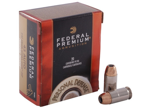 Federal Personal Defense .45 Auto 230 Grain Hydra-Shok Jacketed Hollow Point