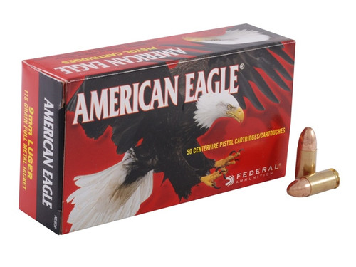 Federal American Eagle 9mm Luger 115 Grain Full Metal Jacket American Eagle - Automatic Pistol
