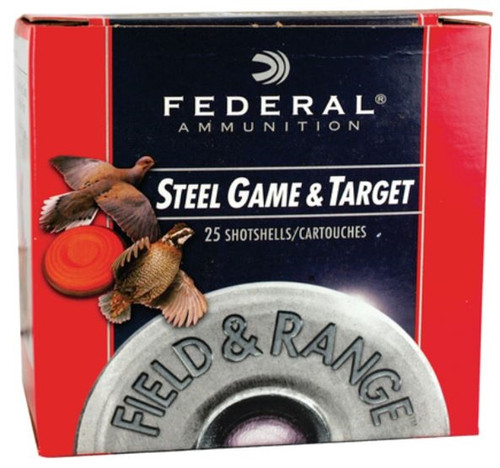 Federal Field and Range Steel 12 Gauge 2.75 Inch 1375 FPS 1 Ounce 7 Shot - 25 Per Box