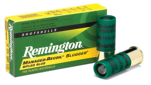 Remington Slugger Managed-Recoil 12 Gauge - 2.75 Inch - 1200 FPS - 1 Ounce Rifled Slug