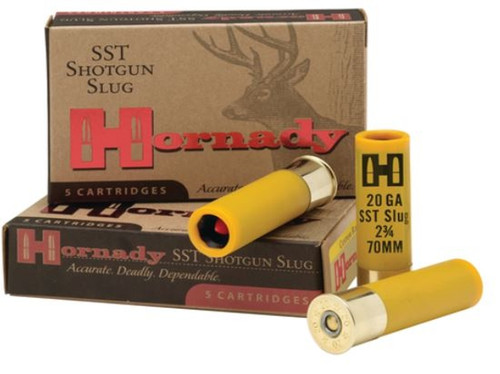 Hornady SST Slug 20 Gauge 2.75 Inch 1800 FPS 250 Grain 5 Per Box