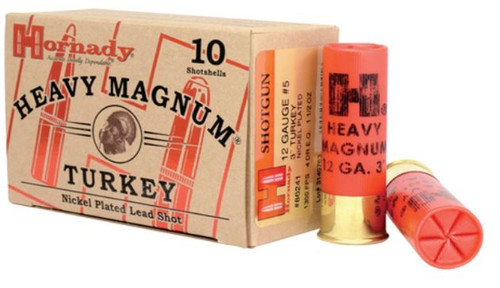 Hornady Heavy Magnum Turkey Loads 12 Gauge 3 Inch 1300 FPS 1.5 Ounces 6 Shot 10 Per Box