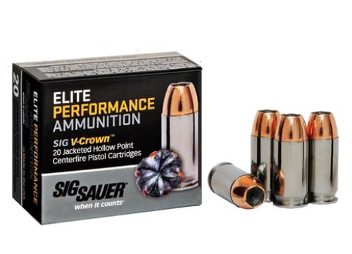 Sig Sauer  Elite Performance V-Crown .357 SIG 125 Grain Jacketed Hollow Point