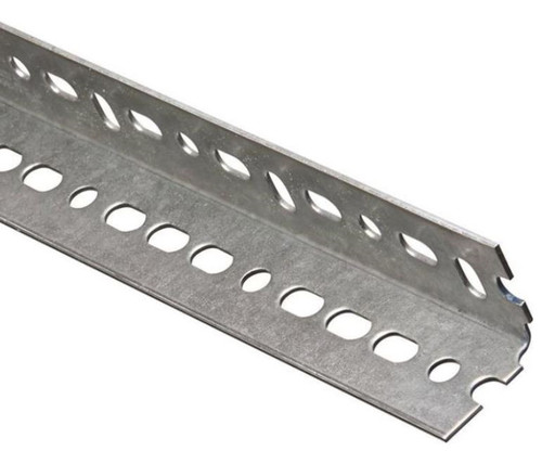 Stanley Hardware #180083 Equal Leg Slotted Angle - 1-1/2 In Leg X 14 Ga T - 48 In L - Steel - Mill