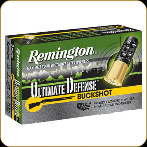 Remington 12 Gauge 00 Buckshot Ultimate Defense Buckshot Ammo