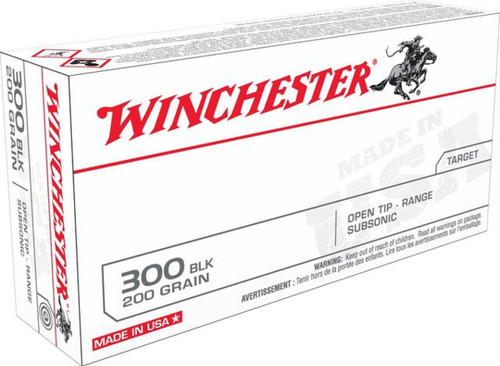 Winchester Ammo USA 300 Blackout 200Gr Open Tip Range