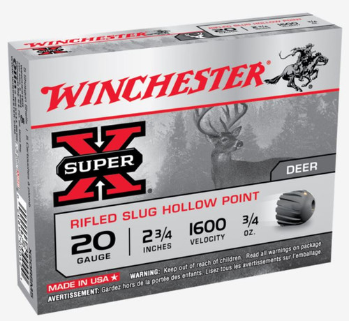 Winchester 20 Gauge Rifled Slug Hollow Point