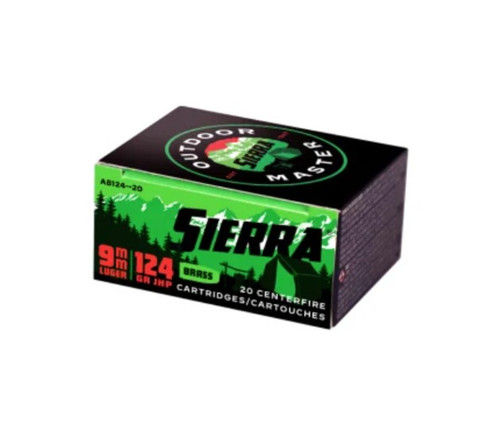 Sierra 9mm Luger 124Gr Jacketed Hollow Point