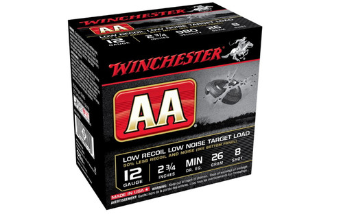 Winchester AA Low Recoil 12 Gauge 2.75" 26 Gram 8 Shot